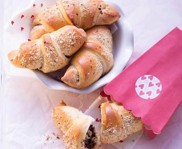 Schoko-Karamell-Hörnchen