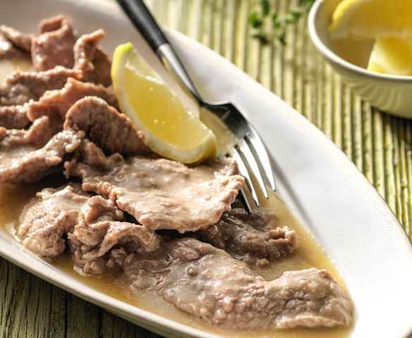 Scaloppine di vitello al limone