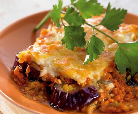 Moussaka de lentilhas