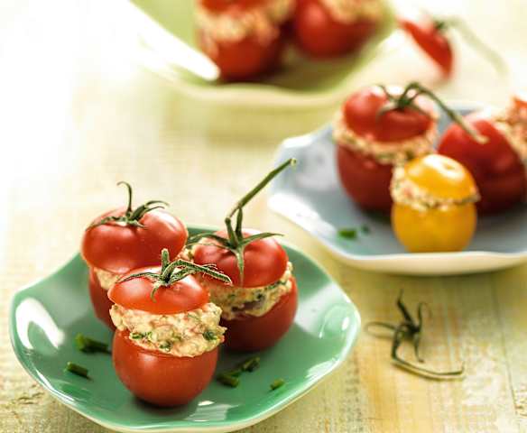 Cherry-Tomaten mit Fetafüllung