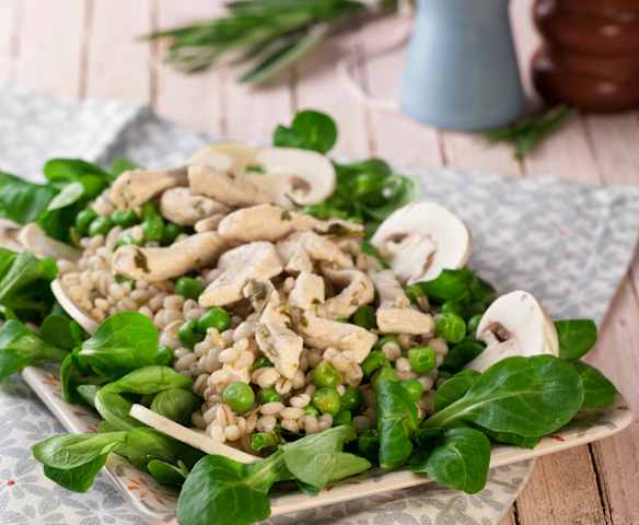 Orzo e straccetti di pollo