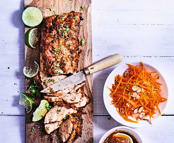 Filet mignon de porc mariné