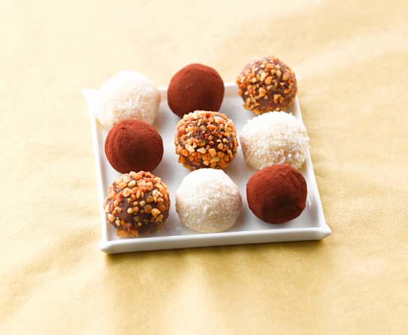 Assortiment de truffes au chocolat