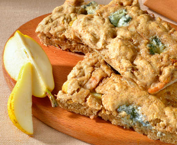 Focaccia pere e gorgonzola