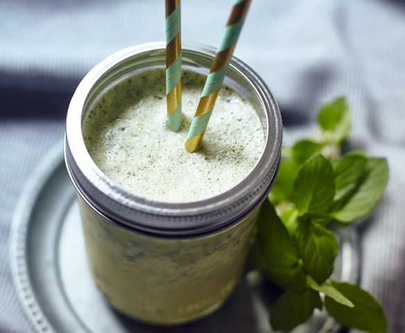 Vanille-Minz-Milchshake