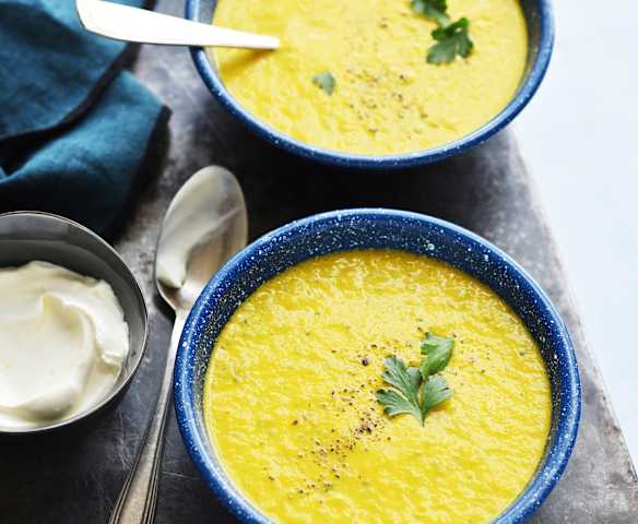 Potage de carottes aux fanes Potage de carottes aux fanes