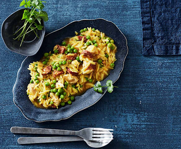 Pasta nach Paella Art