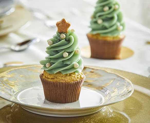 Muffin ad alberello natalizio