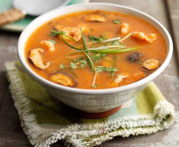 Hot and sour prawn soup Hot and sour prawn soup