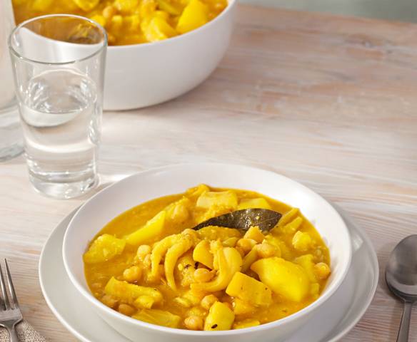Potaje de sepia con garbanzos Potaje de sepia con garbanzos