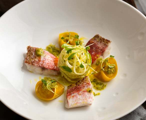 Crab Tortelloni, Red Mullet