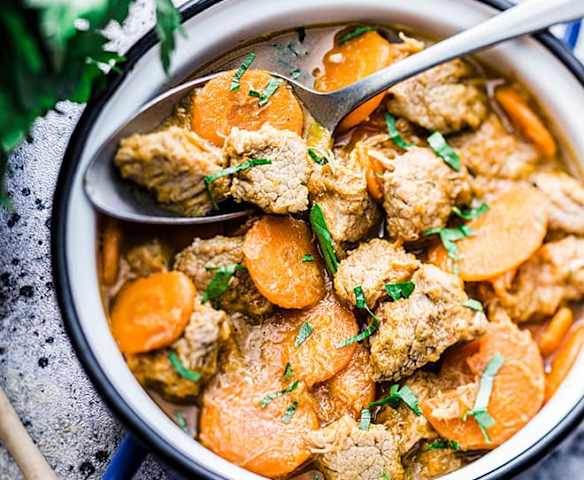 Mijoté de veau au miel de lavande