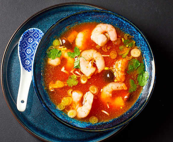 Zuppa di gamberi piccante Zuppa di gamberi piccante