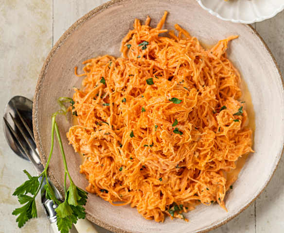 Rüeblisalat mit Joghurtsauce