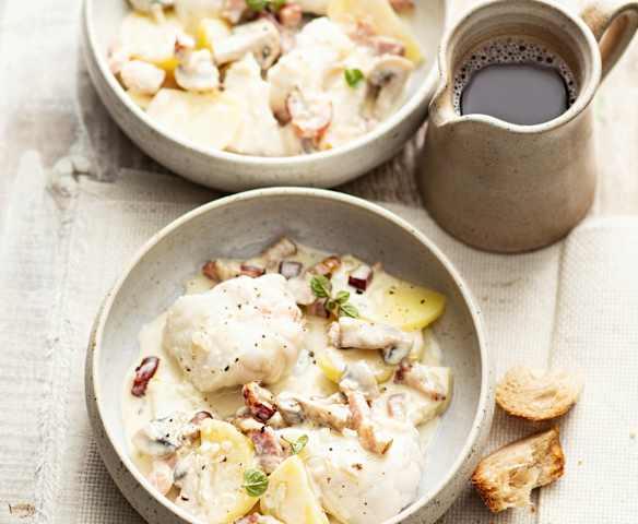 Lotte sauce vallée d’Auge