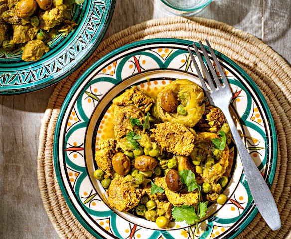 Tajine de veau aux artichauts