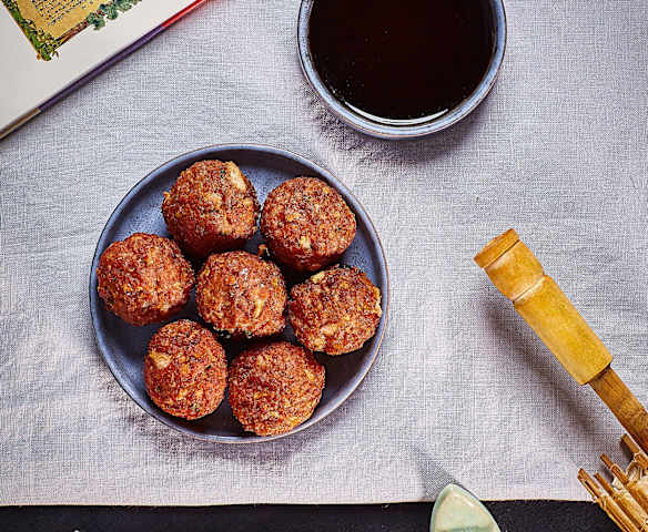 Tsukune con salsa teriyaki (Polpettine giapponesi)