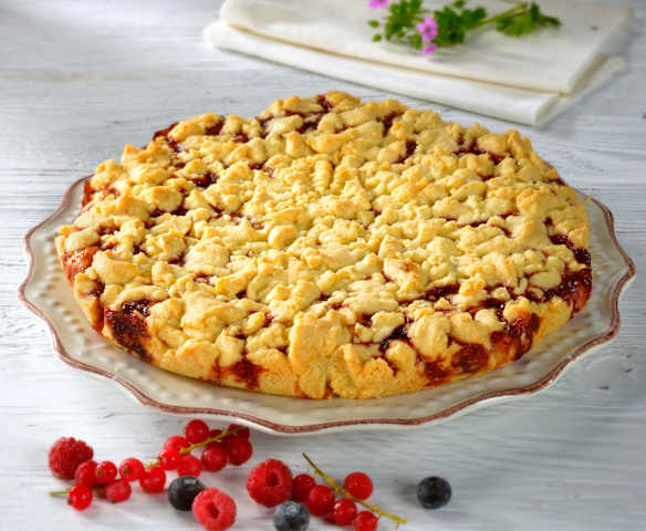 Torta friabile ai frutti di bosco