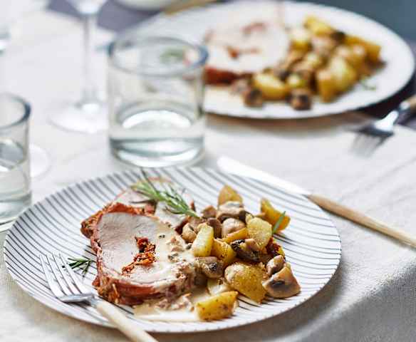 Rôti de veau à l'italienne