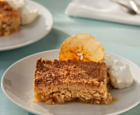 Crumble de coco y manzana