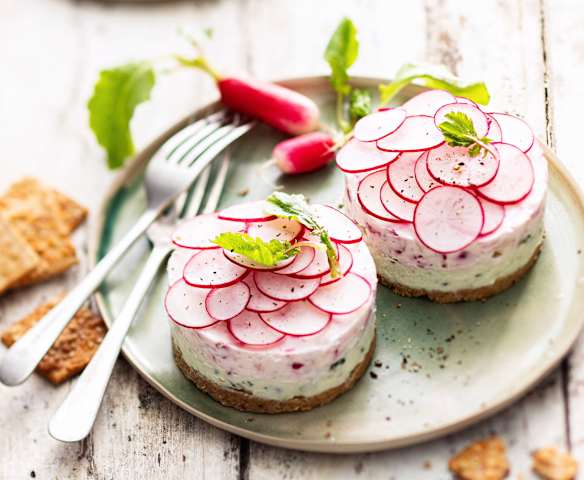Cheesecake aux radis Cheesecake aux radis