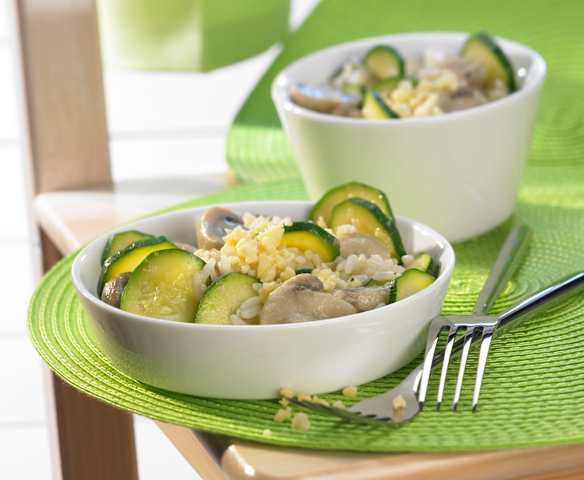 Zucchini-Reis-Topf