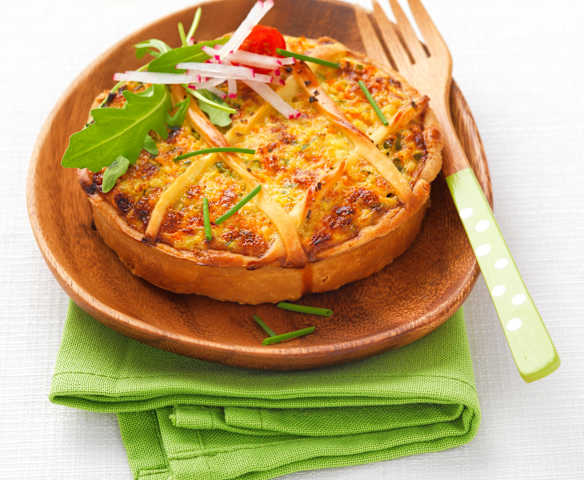 Tarte croustillante carotte et courgette