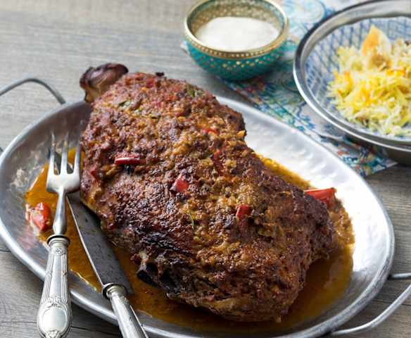 Spiced lamb roast