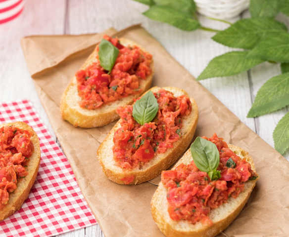 Bruschette con pomodorini