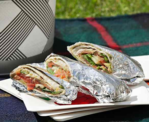 Wrap de salmón ahumado