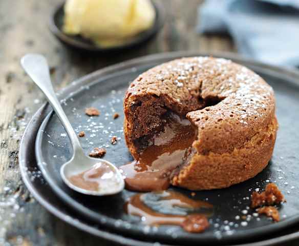 Moelleux au chocolat au lait et cœur praliné
