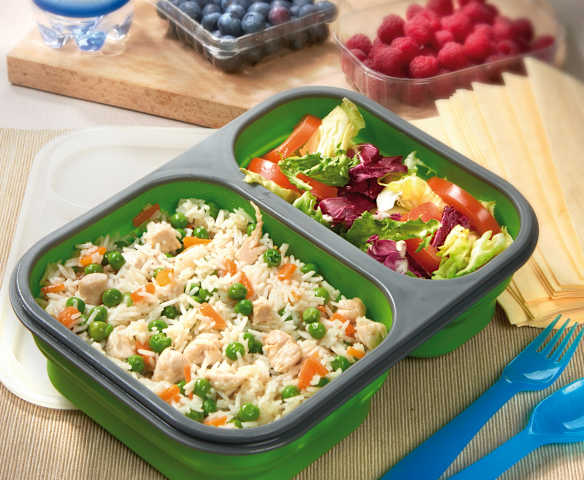 Riso con pollo e verdure