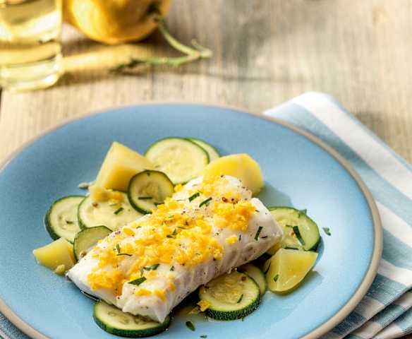 Kabeljau mit Zitrusbutter Kabeljau mit Zitrusbutter