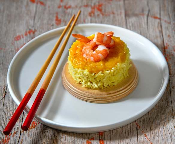 Riso basmati mango e gamberi Riso basmati mango e gamberi