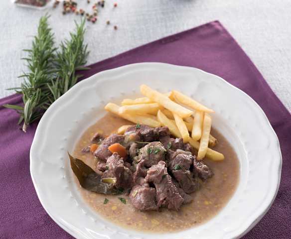 Ragú de cordero con verduras