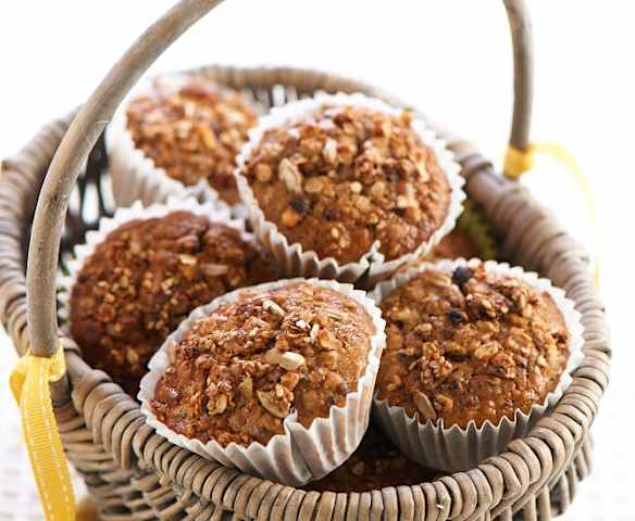 Brioșe cu granola cu ciocolată Brioșe cu granola cu ciocolată