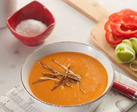 Crema de pimientos rojos asados