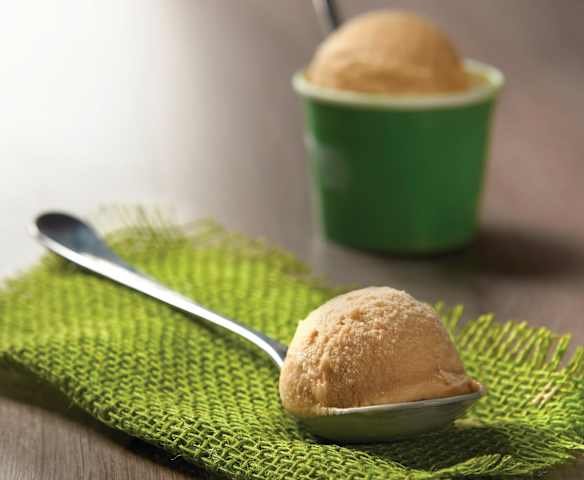 Gelato al caramello salato