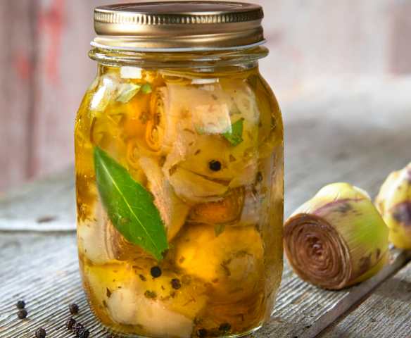 Alcachofas en aceite