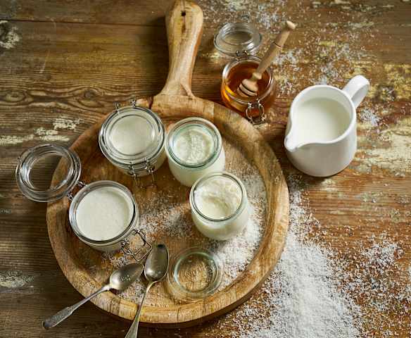 Iogurte de coco e mel