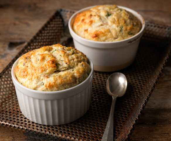 Smoked Mackerel and Tarragon Soufflés Smoked Mackerel and Tarragon Soufflés