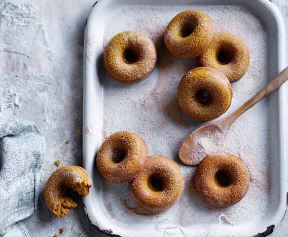 Baked pumpkin doughnuts