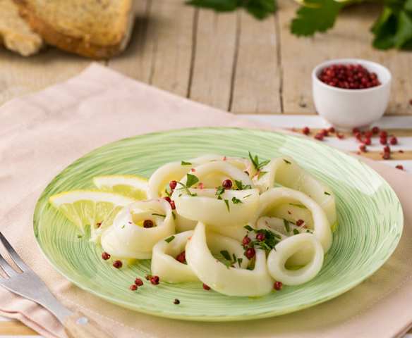 Insalatina di calamari e pepe rosso