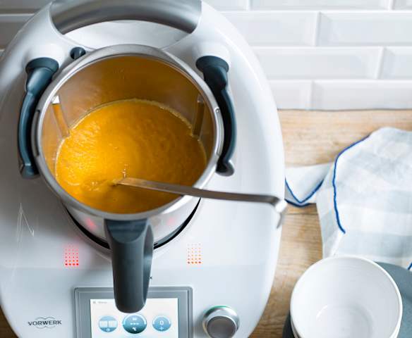 Soupe de chou-fleur et poireau au paprika