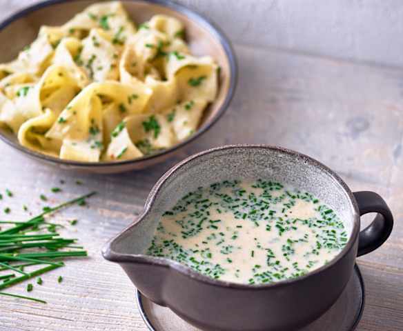 Zitronen-Linsen-Sauce zu Nudeln