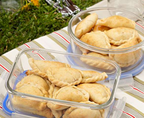 Empanadillas de puerro y queso Empanadillas de puerro y queso