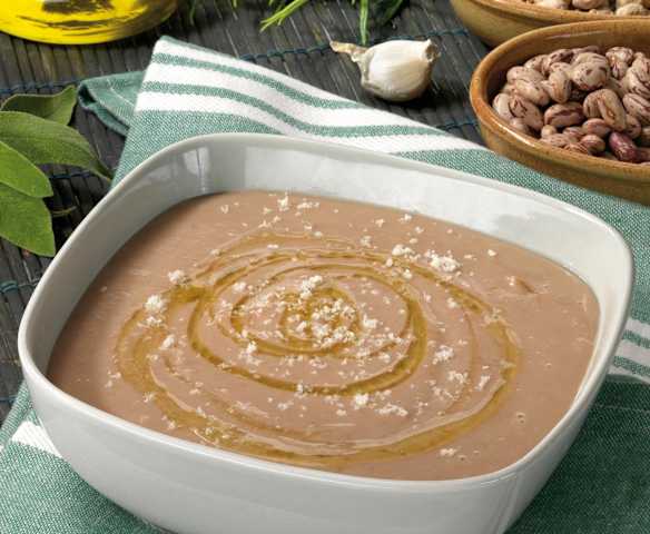 Crema di fagioli e ceci al profumo di rosmarino