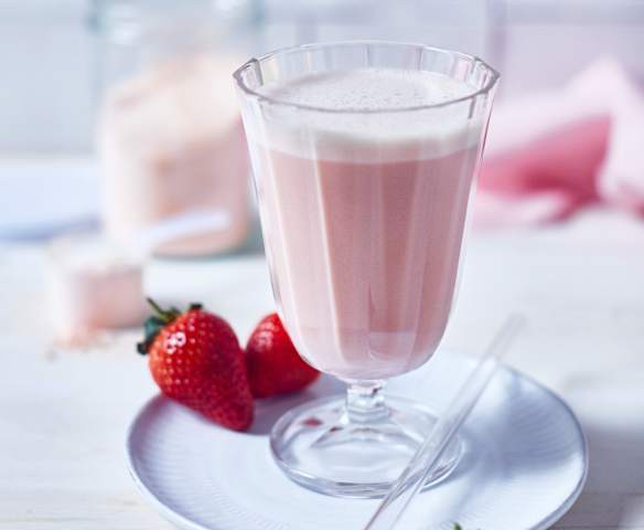 Erdbeer-Proteinpulver