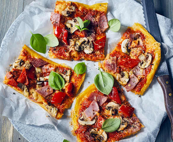 Polenta-Pizza