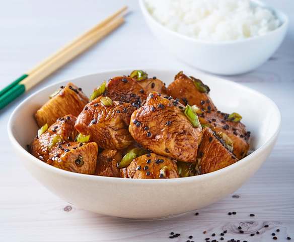 Pollo teriyaki Pollo teriyaki